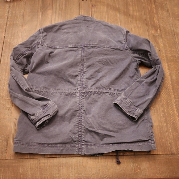 Oversized Stressed Gap Blue Utility Jacket Sz Small - Picture 4 of 4